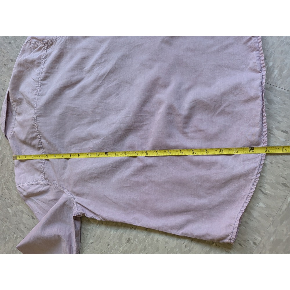 The Territory Ahead Silk Cotton Button Down Shirt Mauve Pink Womens Large - Picture 9 of 10
